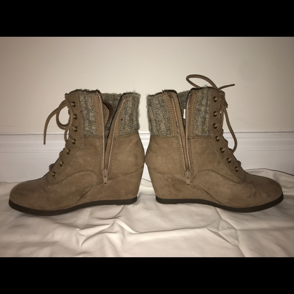 Boots with a slight heel